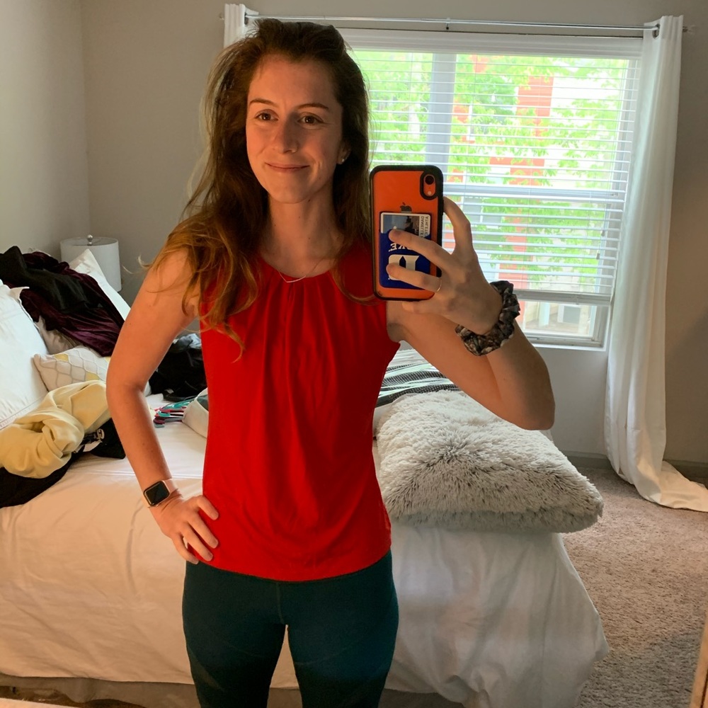 Red Calvin Klein Blouse